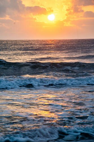 Sunrise over the sea